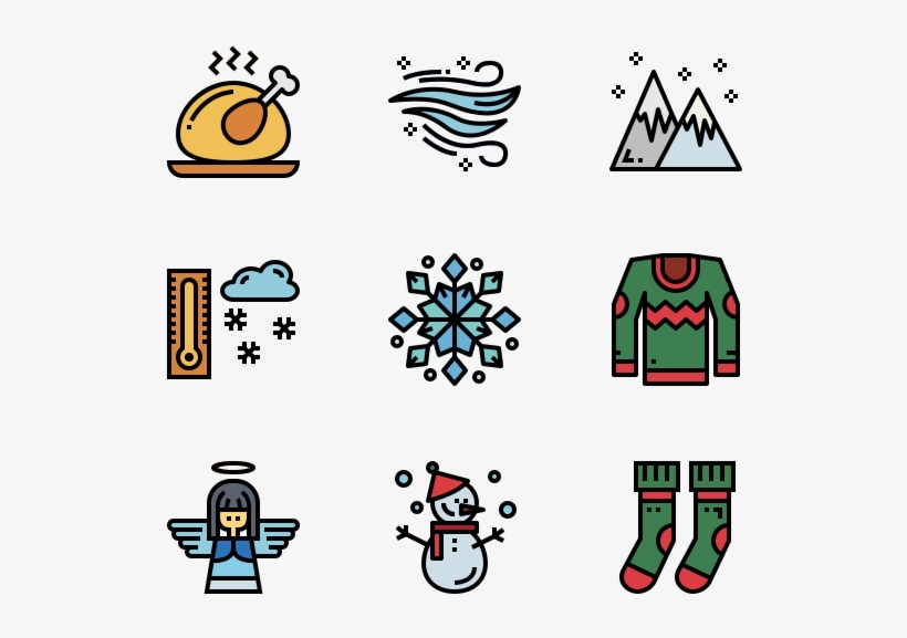 Winter - Wedding Colorful Icon Png, transparent png download