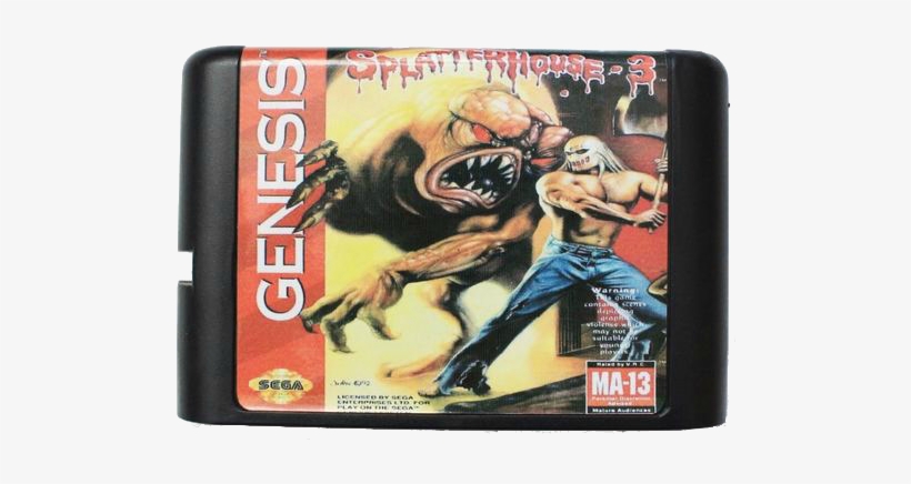 Load Image Into Gallery Viewer, Splatterhouse 3 Sega - Sega Game Cartridge Splatterhouse 3, transparent png download