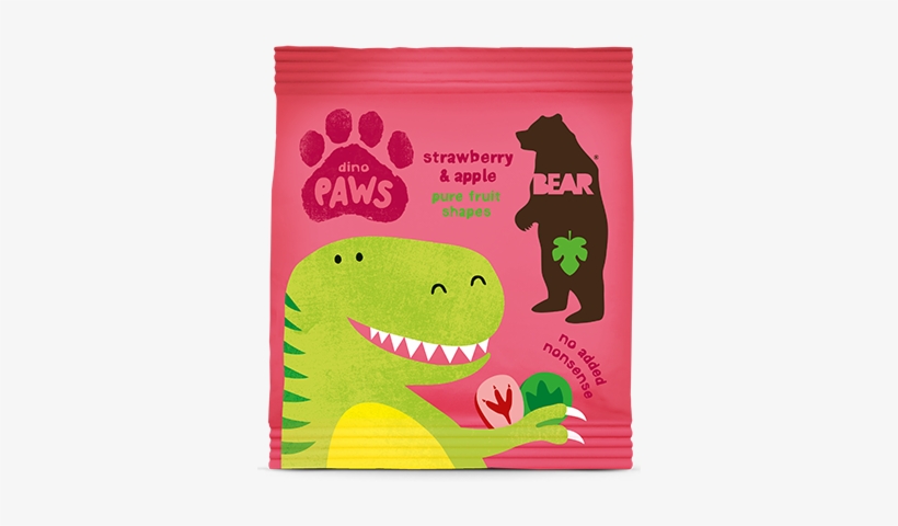 Bear Dino Paws Strawberry & Apple - Fruit Paws, transparent png download