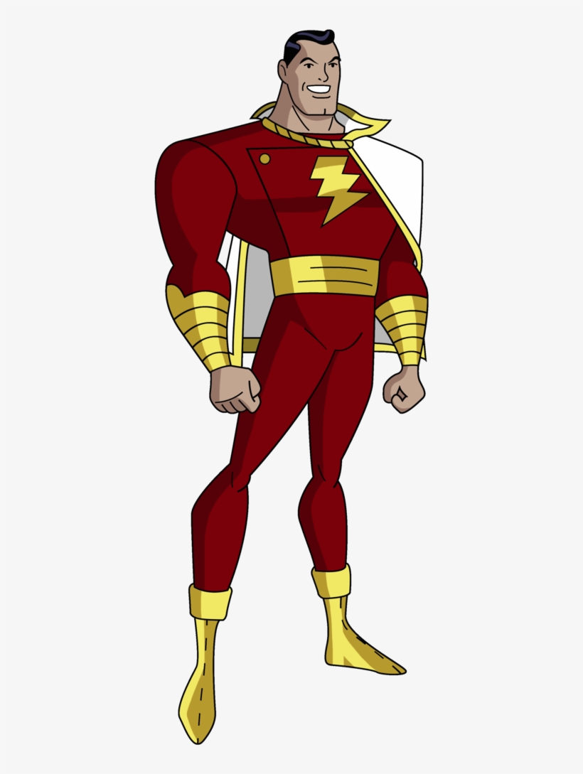Shazam Png - Justice League Cartoon Shazam, transparent png download