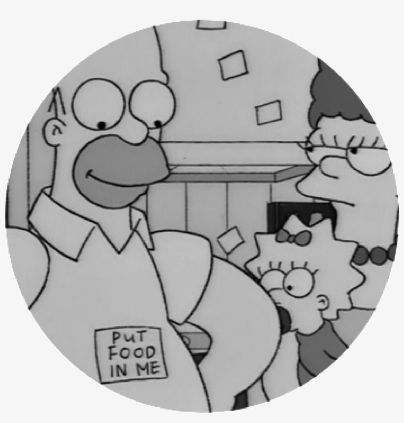Homer Foodartboard 1@300x - Simpsons Put Food In Me, transparent png download