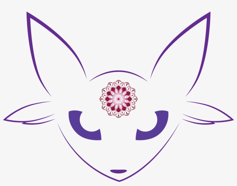 Quick Espeon Outline With A Twist *shrug Emoji* - Illustration, transparent png download