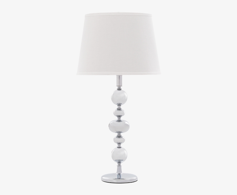Image For Table Lamp With White Fabric Shade From Economax - Lampshade, transparent png download