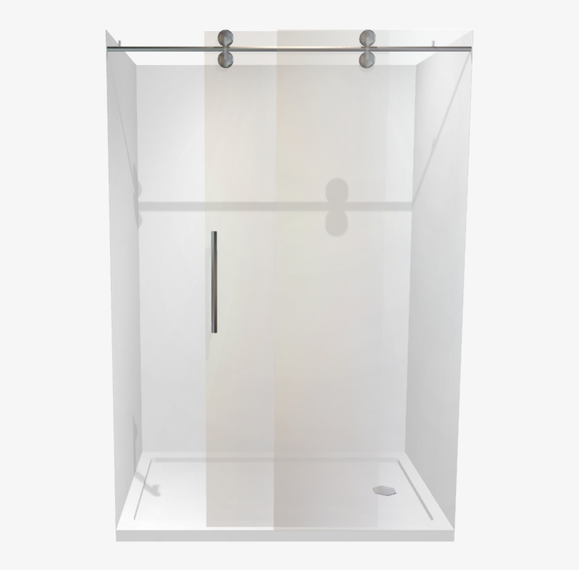 Picture Black And White Alcove Shower X Complete Dreamline - Shower Glass Transparent Png, transparent png download