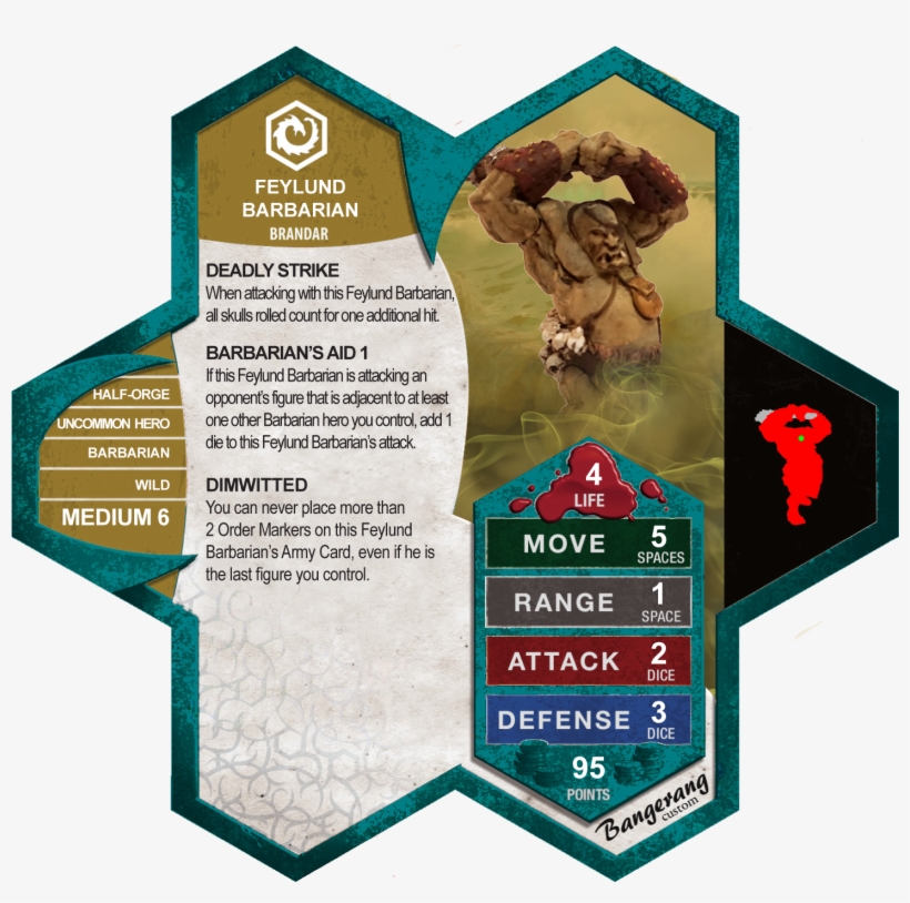 The Book Of Feylund Barbarian - Custom Heroscape Figures, transparent png download