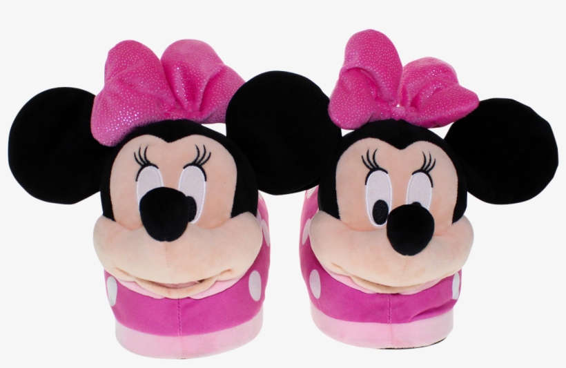 Minnie Mouse Character Figural Plush Slippers - Cupcake, transparent png download
