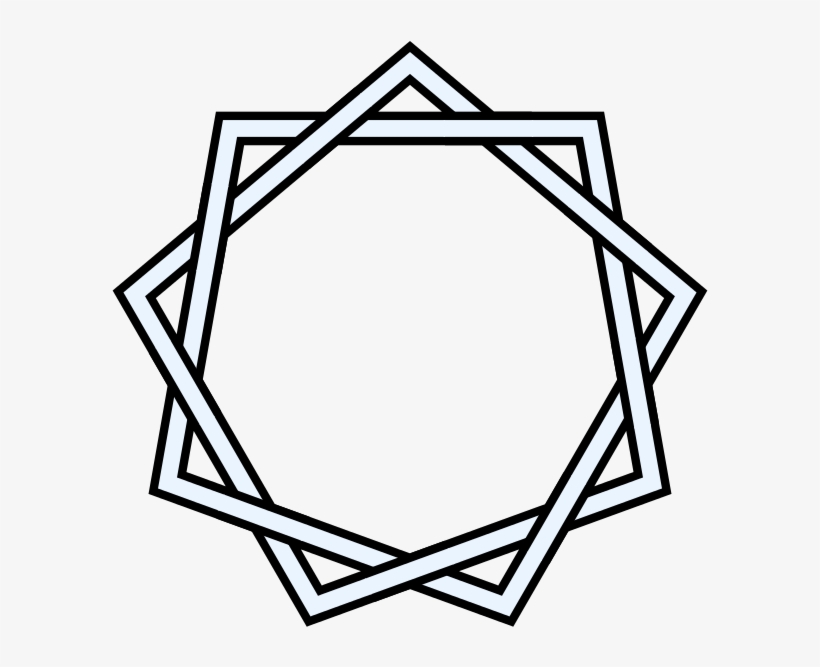 9-2 Star Polygon Interlaced - شعار بنك التضامن الاسلامي, transparent png download