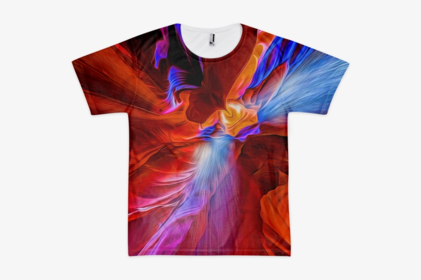 Explosion Of Colors Men's Classic T-shirt - Illustration, transparent png download