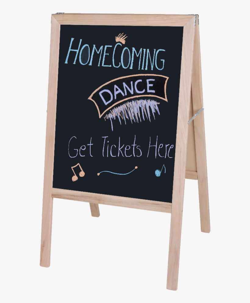 31200 Natural Finish White Dry Erase / Black Chalkboard - Banner, transparent png download