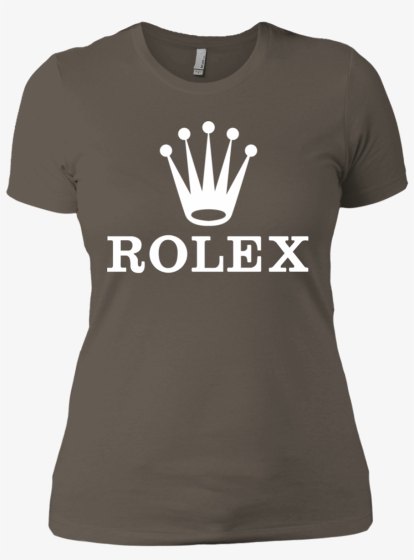 Rolex Logo Next Level Ladies' Boyfriend T-shirt - Rolex, transparent png download