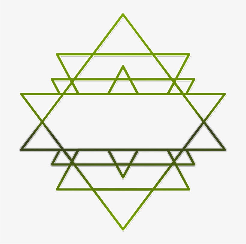 《«»》 Pattern Lines Geometric Minimalistic Geometry - Sri Yantra, transparent png download