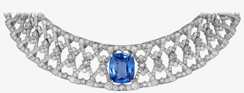 High Jewellery Necklace White Gold, Sapphire, Diamonds - Colares De Safira Com Diamante, transparent png download