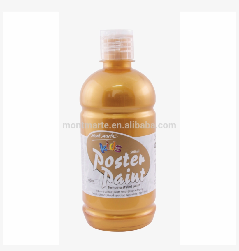 Mont Marte Poster Paint 500ml - Plastic Bottle, transparent png download