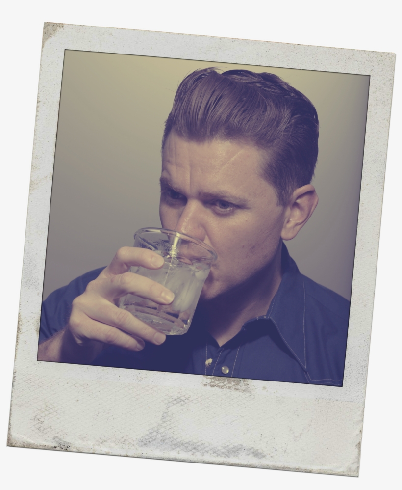 Vintage Drinking Poloroid - Drinking, transparent png download