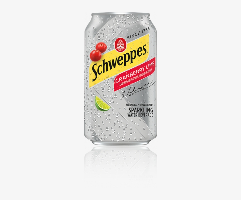 Schweppes Cranberry Lime Sparkling Seltzer Water 12 - Schweppes, transparent png download