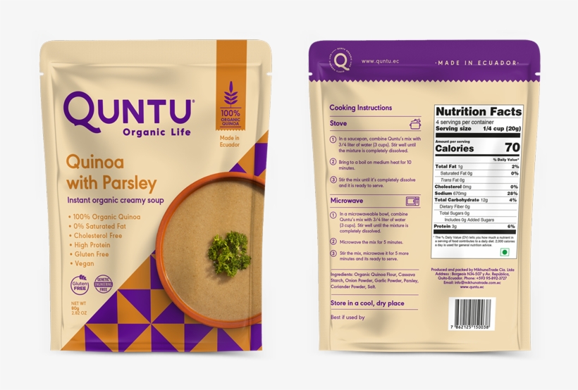 Soup Parsley - Quinoa Productos Ecuador, transparent png download
