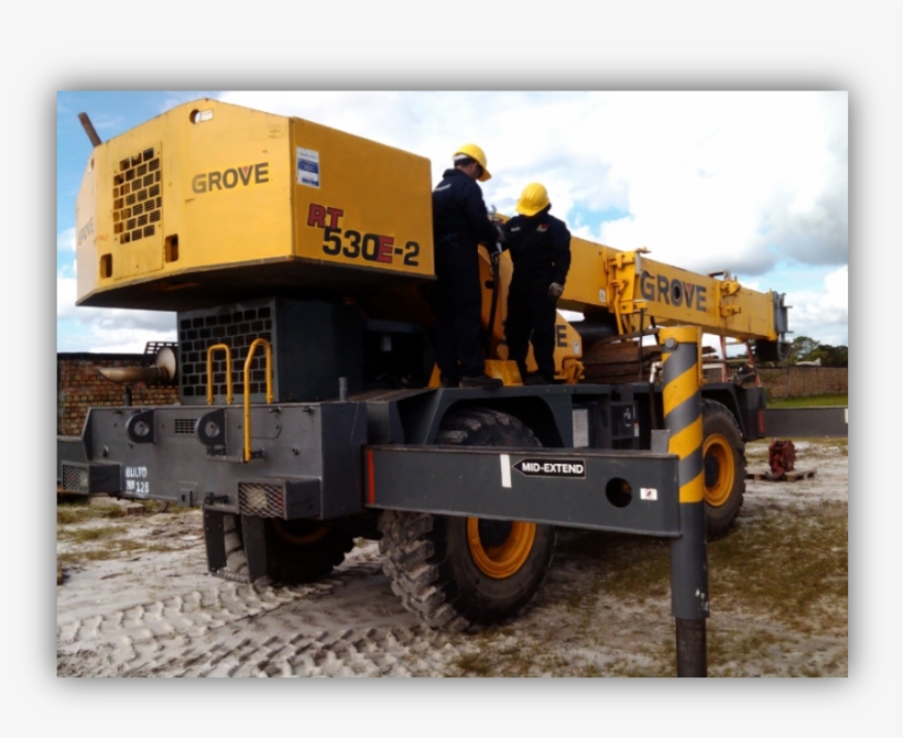 Grua-inicio - Construction Equipment, transparent png download