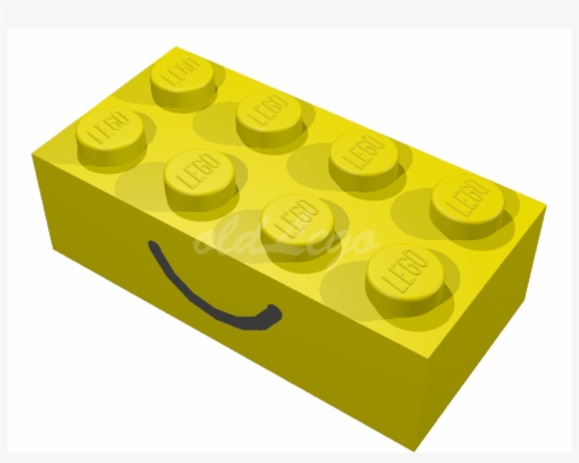 Brick 2 X 4 With Smile And Frown Print On Opposite - Circle, transparent png download