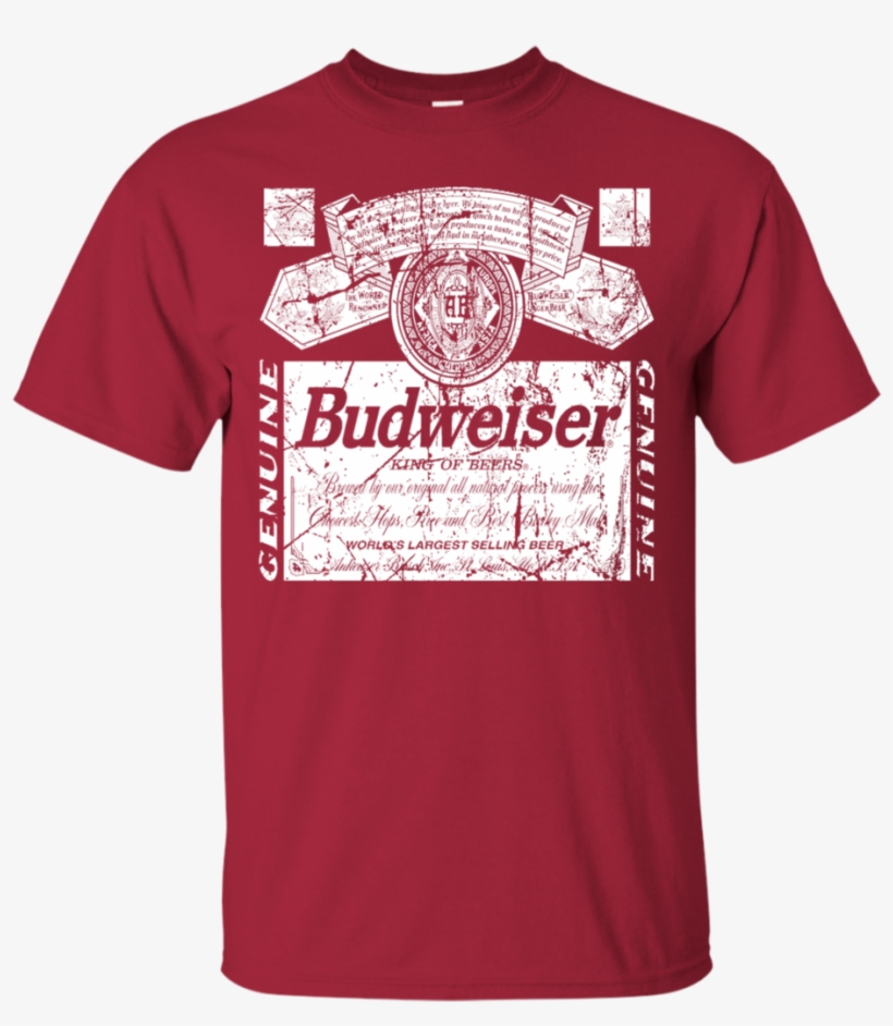 Budweiser Beer Brand Logo Label T-shirt - Magic Kingdom T Shirt, transparent png download