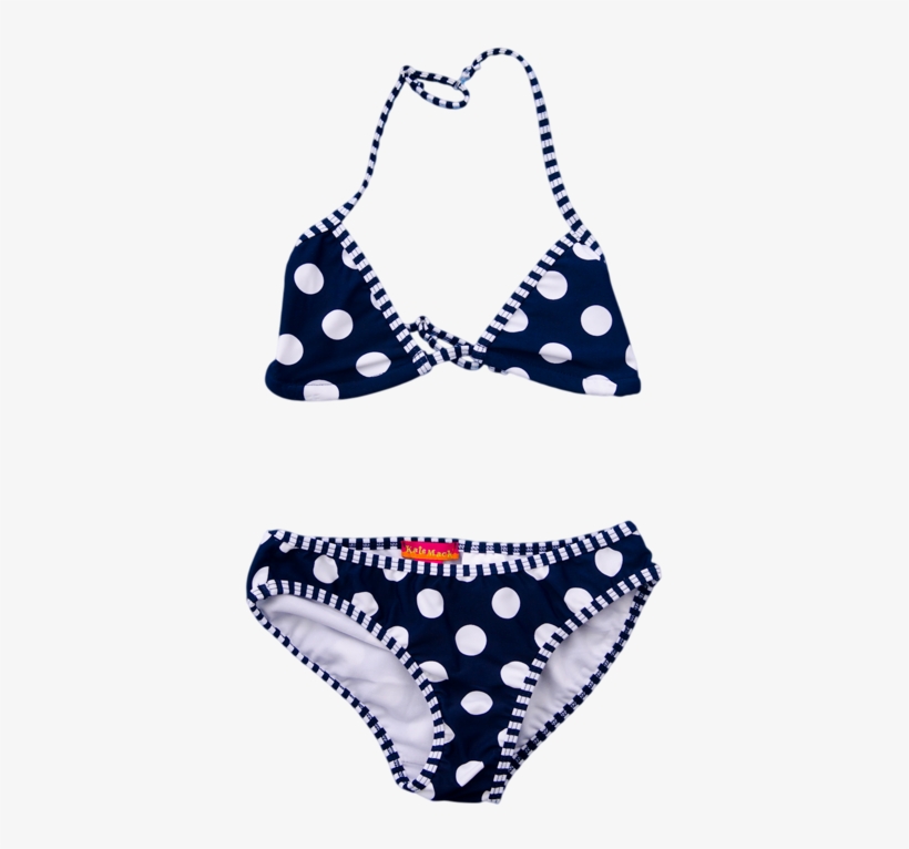 Biscotti And Kate Mack Navy Polka Dot Bikini - Bikini, transparent png download