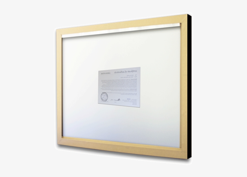 Each Print Is Delivered With A Numbered Certificate - Flat Panel Display, transparent png download