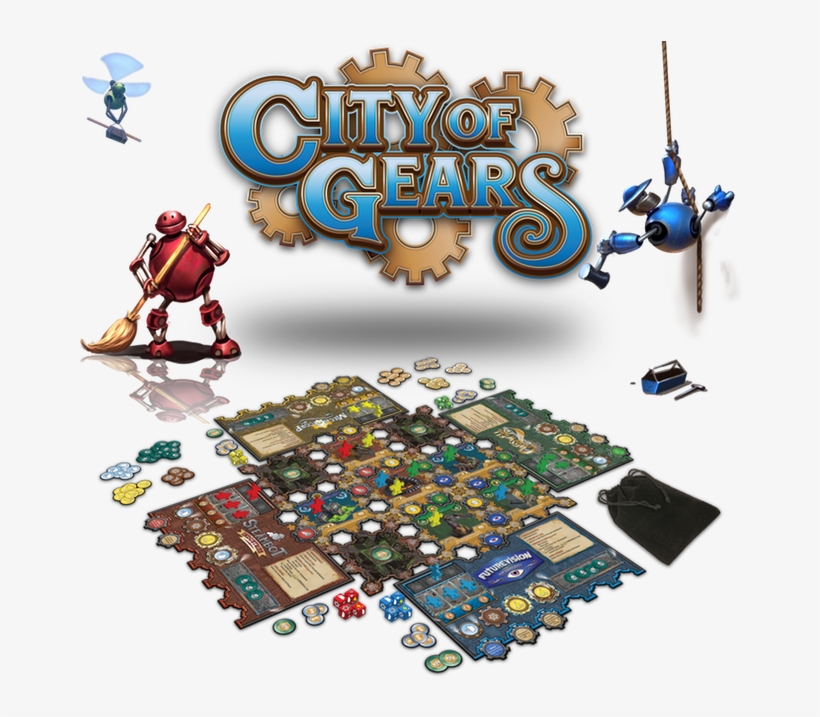 City Of Gears - City Of Gears Board Game, transparent png download