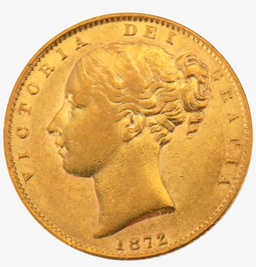 Pre-owned 1872 London Mint Victorian "shield" Full - Coin, transparent png download
