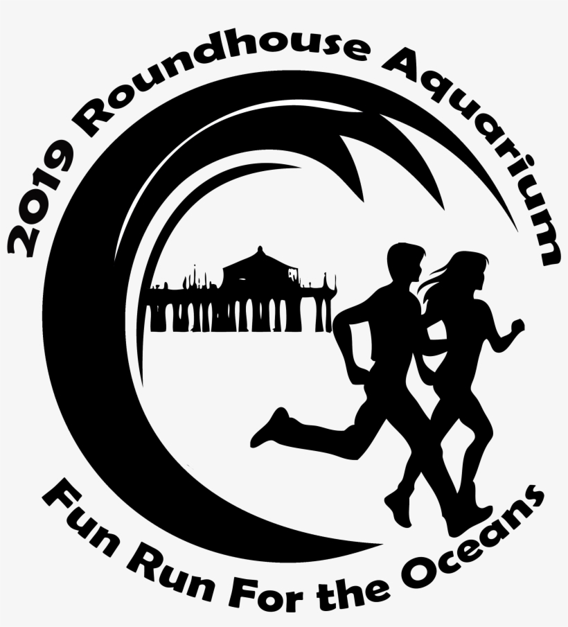 Racewire Roundhouse Fun Run For The Oceans Transparent - Running Man Silhouette, transparent png download