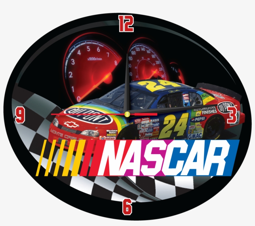 Nascar-clock - Nascar, transparent png download