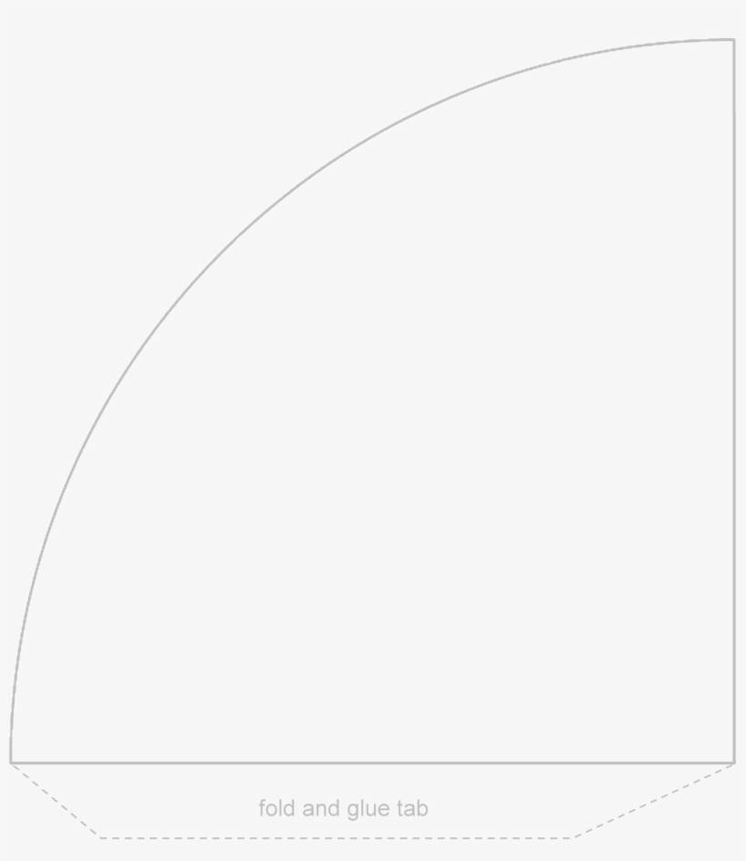 Cone Party Hat Template - Circle, transparent png download