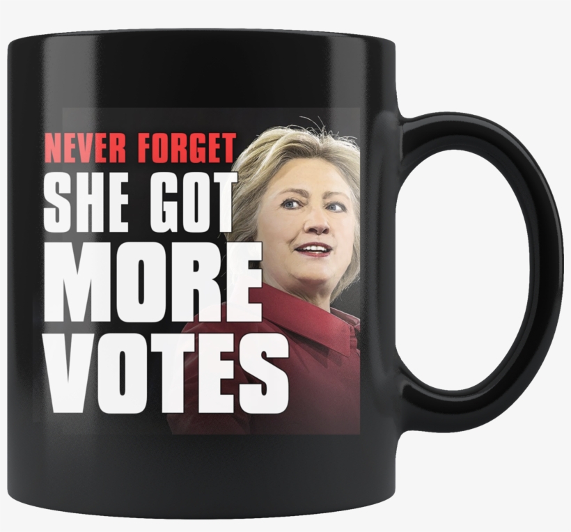 She Got More Votes Black Coffee Mug - Beer Stein, transparent png download