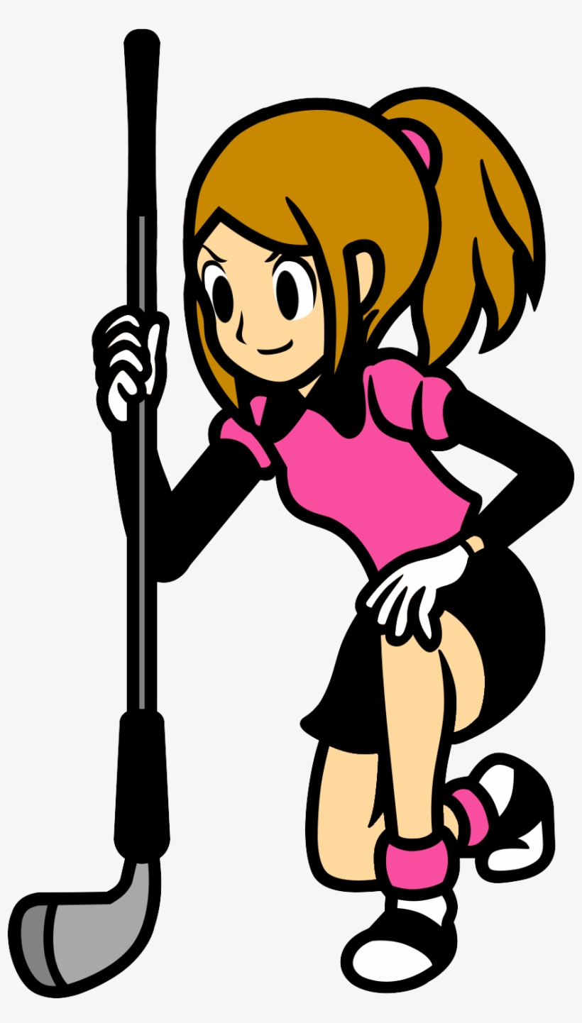 Golfer Png - Female Golfer Rhythm Heaven, transparent png download