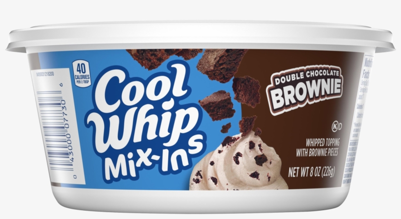 Cool Whip Mix-ins Double Chocolate Brownie Whipped - Gelato, transparent png download