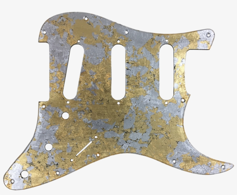 Metallic Impressionist Mercury Pickguard Gold/silver - Tortoise Shell Pickguard, transparent png download
