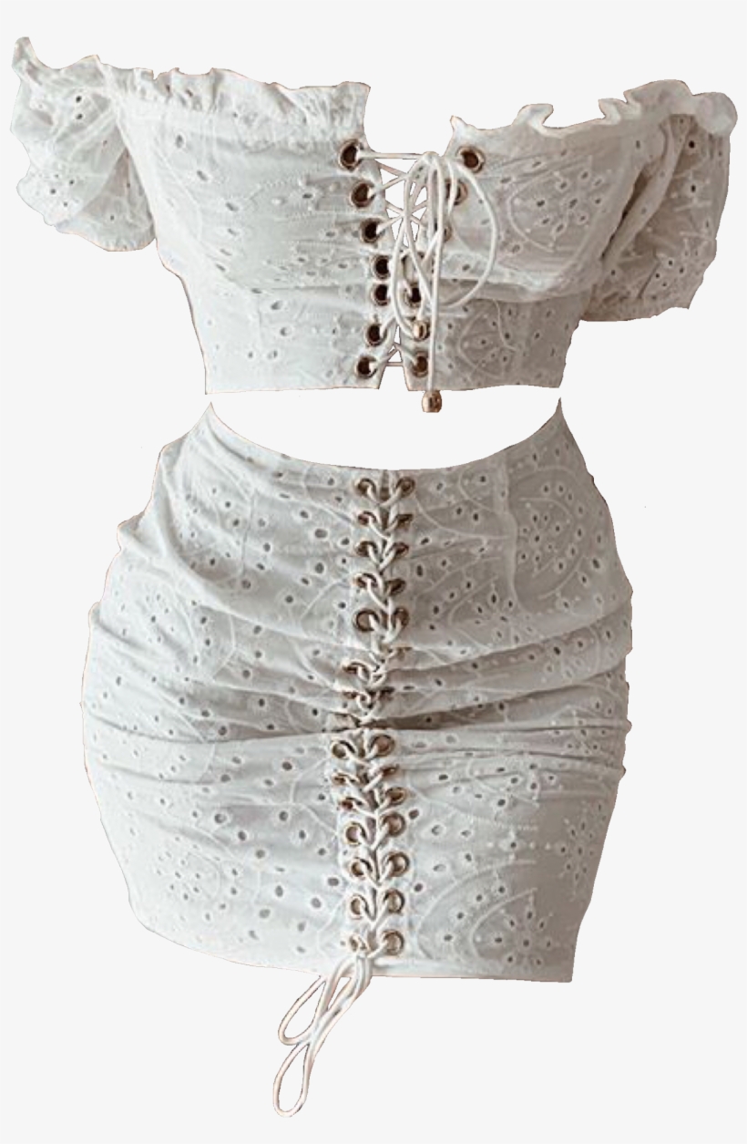 Thrasher, White Outfits, Overlay, Two Pieces, Clothing - Cocktail Dress, transparent png download