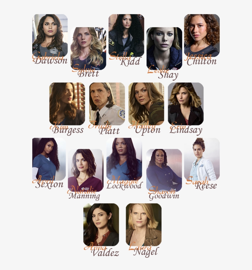 The Women Of One Chicago - Collage, transparent png download