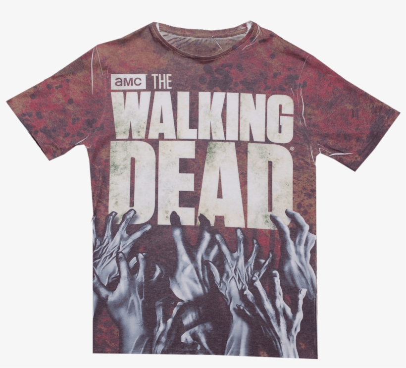 Walking Dead Hands Logo Full Printed - Walking Dead E Fear The Walking Dead, transparent png download