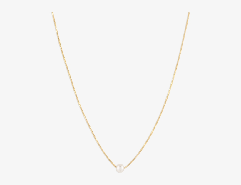 Pearl Necklace Box Chain - Necklace, transparent png download