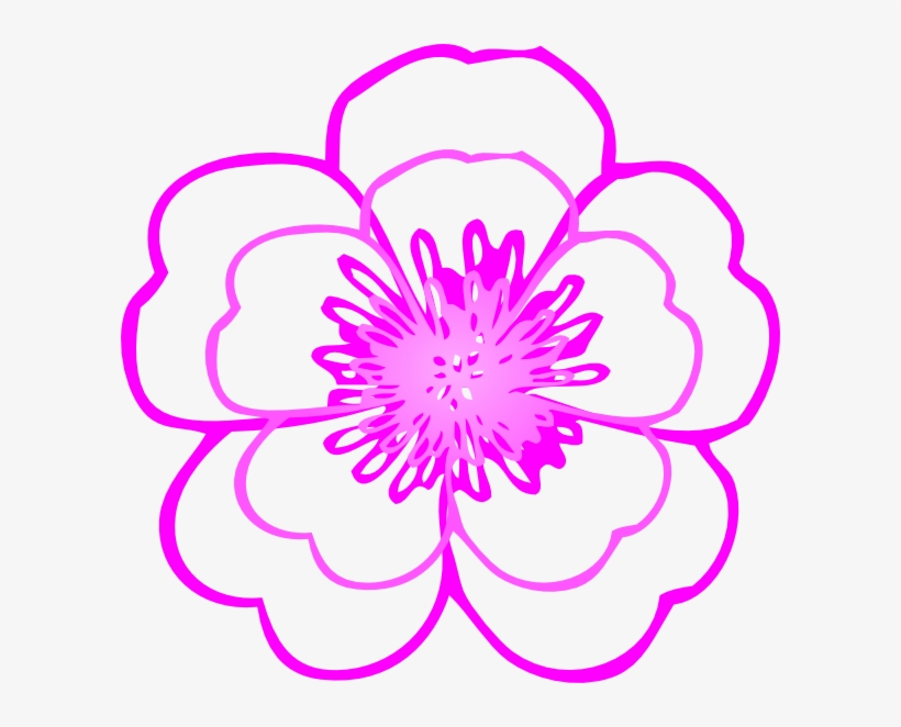 Small - Clipart Flower Black And White Free, transparent png download