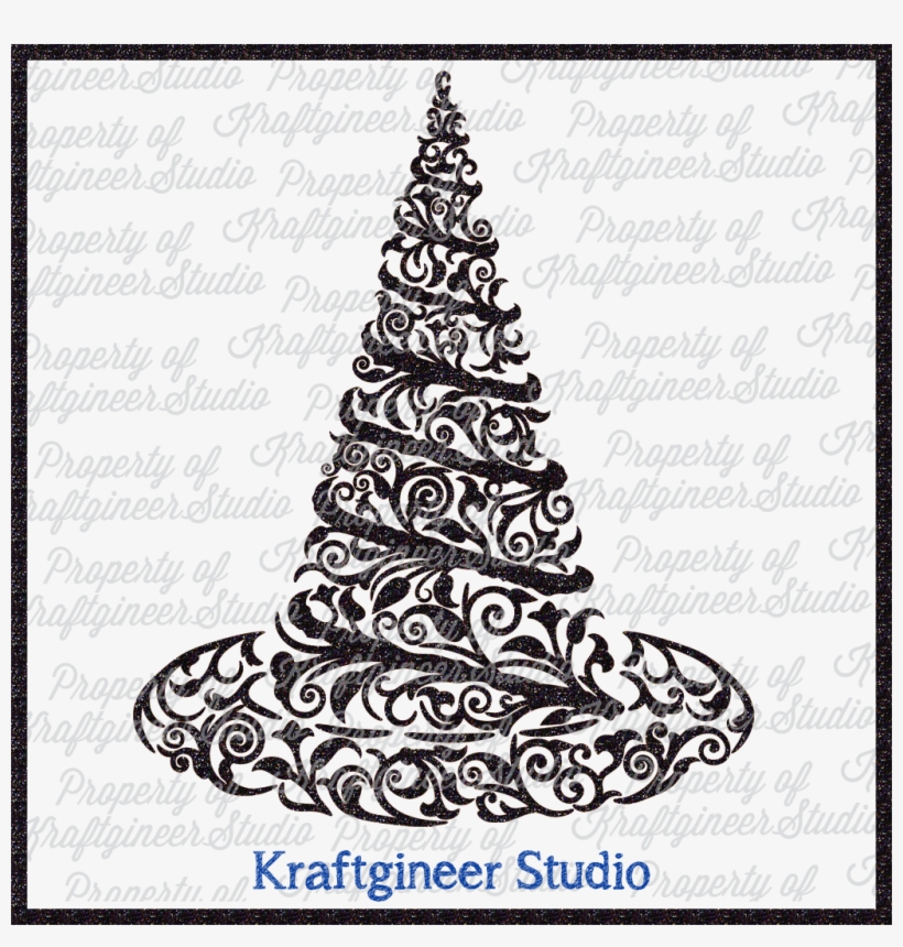 Vine Witch Hat - Christmas Tree, transparent png download