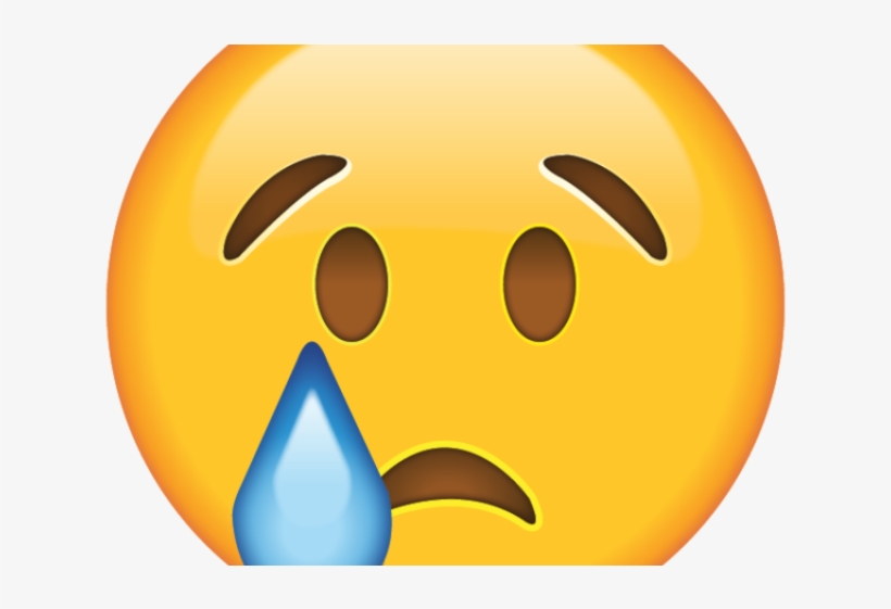 Crying Emoji Clipart Face - Sad Emoji Png, transparent png download