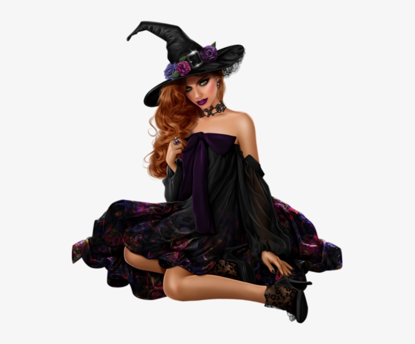 Cartoon Hot Witch - Mulher Bruxa Png, transparent png download