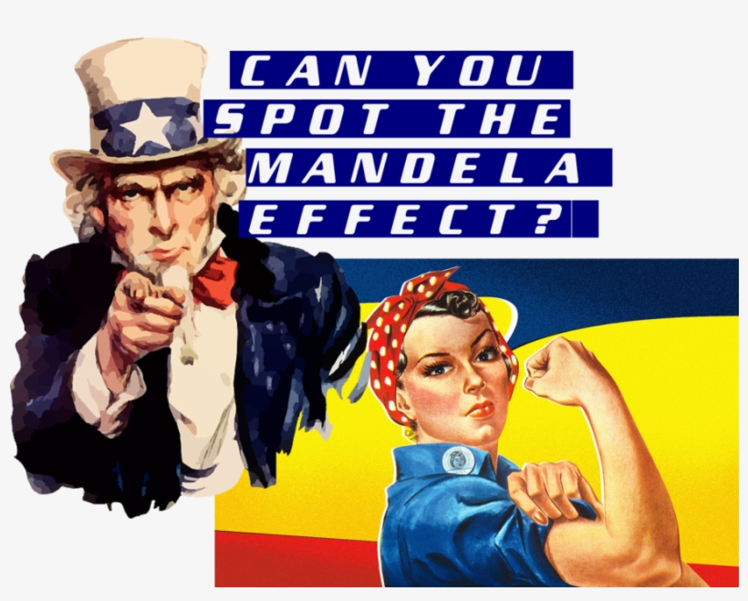 Uncle Sam & Rosie Riveter Changed By The Mandela Effect - Your Country Needs You Man, transparent png download