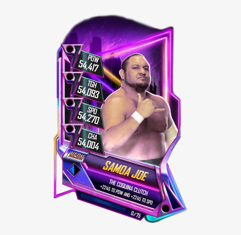 Samoajoe S5 23 Neon - Lacey Evans Wwe Supercard, transparent png download
