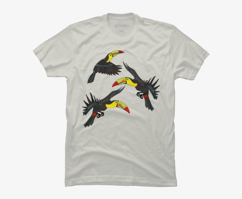 Toucan Jungle - Born In The 70s T Shirt, transparent png download