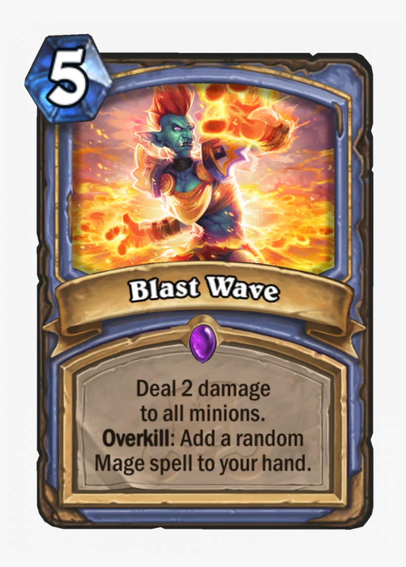 Rastakhan's Rumble Card Reveal Blast Wave - Blast Wave Hearthstone, transparent png download