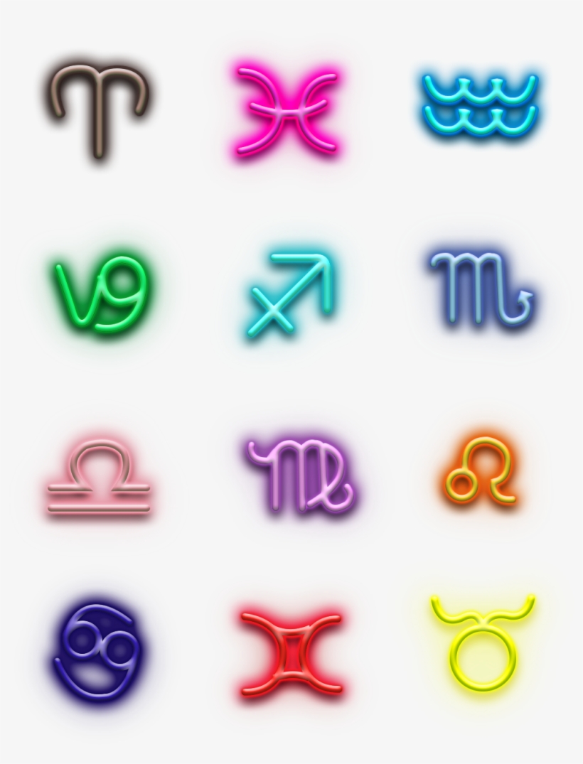 Glowing Effect Constellations Icons Png And Psd, transparent png download