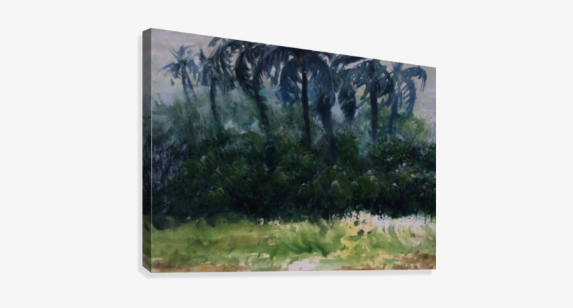 Coconut Trees Canvas Print - Painting, transparent png download