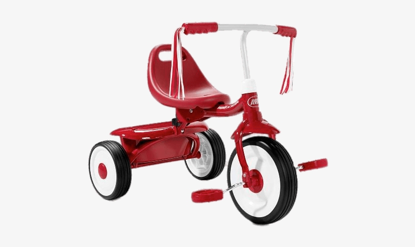 Transport - Tricycles - Radio Flyer Fold 2 Go Red, transparent png download
