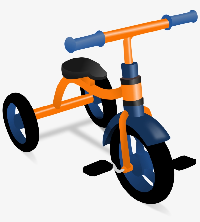 Vector Library Library File Trike Wikimedia Commons - Tricycle Clipart Png, transparent png download